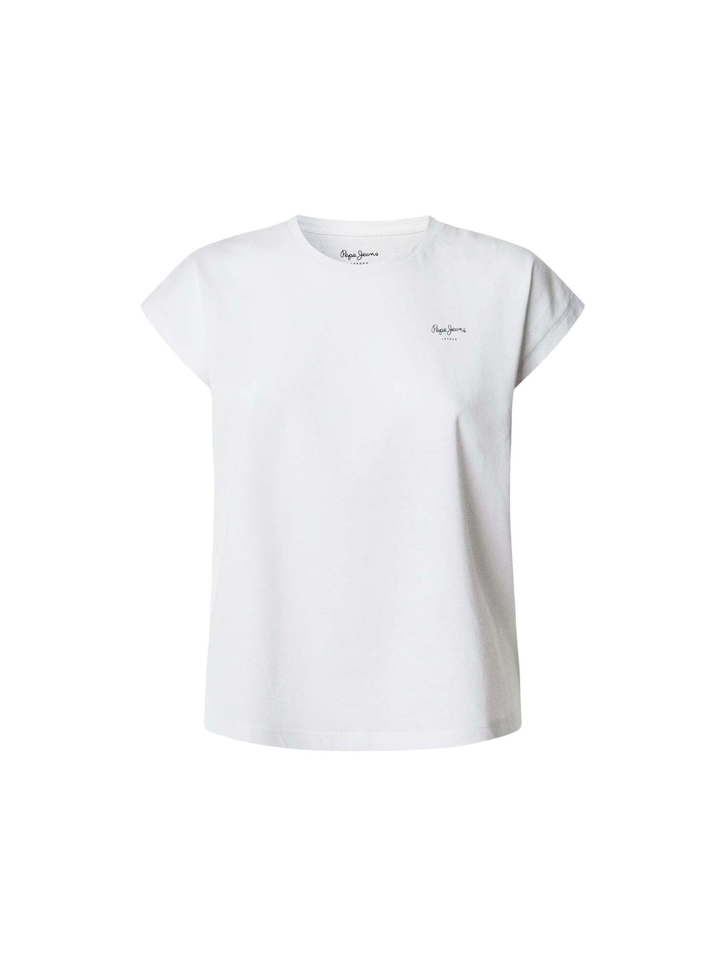 balts Pepe Jeans T-Krekls 'Blooma': no priekšpuses