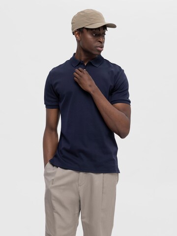 SELECTED HOMME Poloshirt 'Toulouse' in Blau