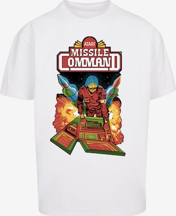 F4NT4STIC Shirt 'Arcade Game Atari Retro' in Wit: voorkant