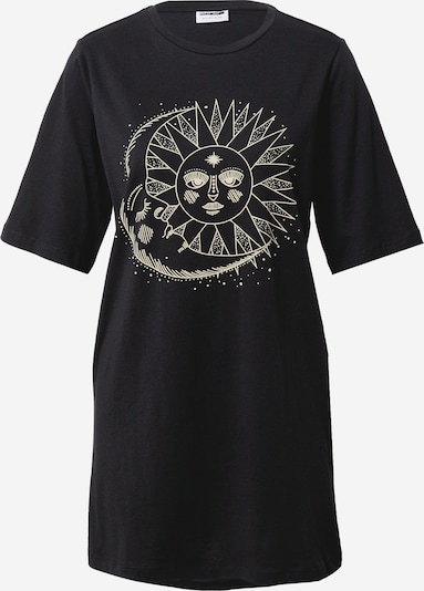 Noisy may Shirt 'ZODIAC' in gelb / schwarz, Produktansicht