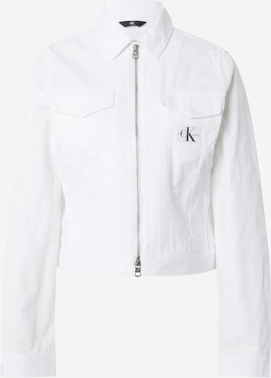Calvin Klein Jeans Преходно яке 'LEAN' в бяло, Преглед на продукта