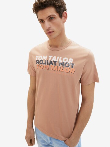 T-Shirt TOM TAILOR en marron