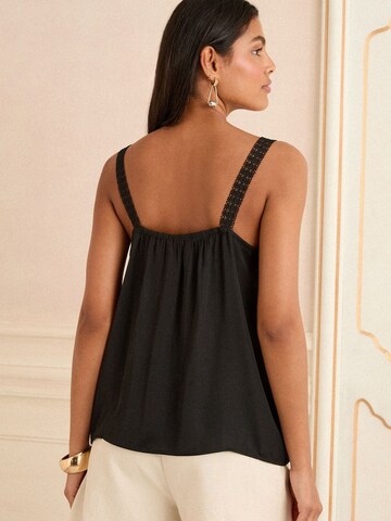 love & roses Top in Schwarz