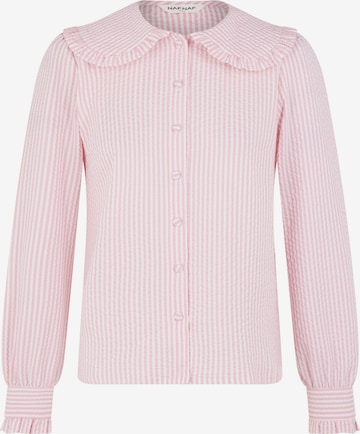 Camicia da donna 'Manon' di NAF NAF in rosa: frontale