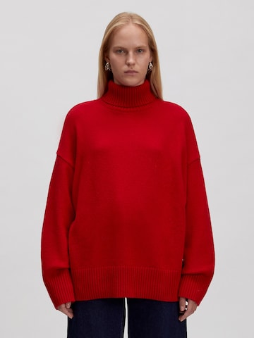 EDITED Trui 'Lahela' in Rood: voorkant