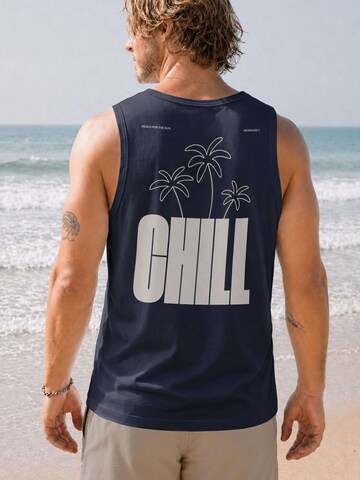 Neverless Shirt 'Chill'‌‌‌‌‌‌‌‌ in Blau