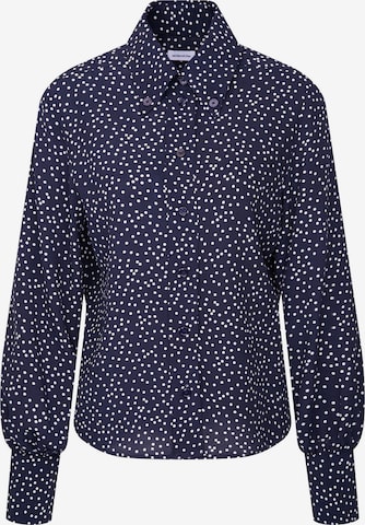 SEIDENSTICKER Blouse 'August Drop 252' in Blauw: voorkant