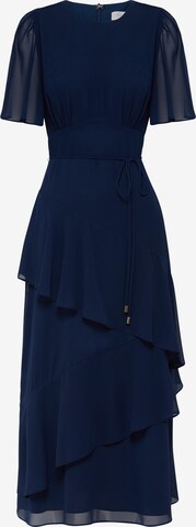 Robe 'LIN' Sável en bleu : devant