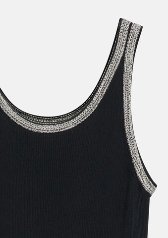 COMMA Knitted Top in Black