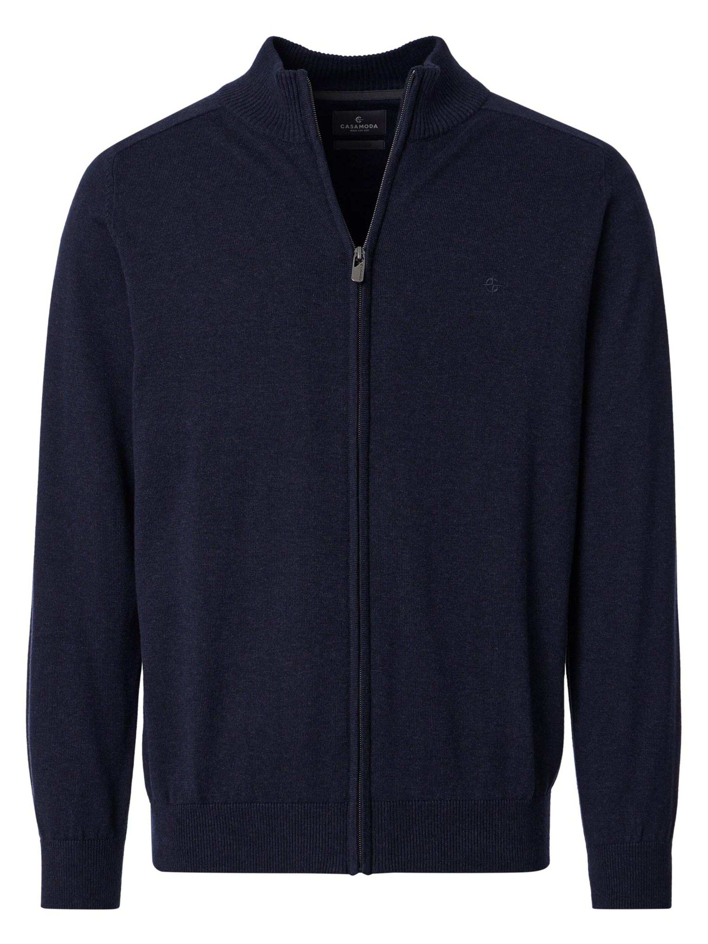 CASAMODA Strickjacke 'Basic'‌‌‌‌‌‌‌‌‌ in Blau: Vorderseite