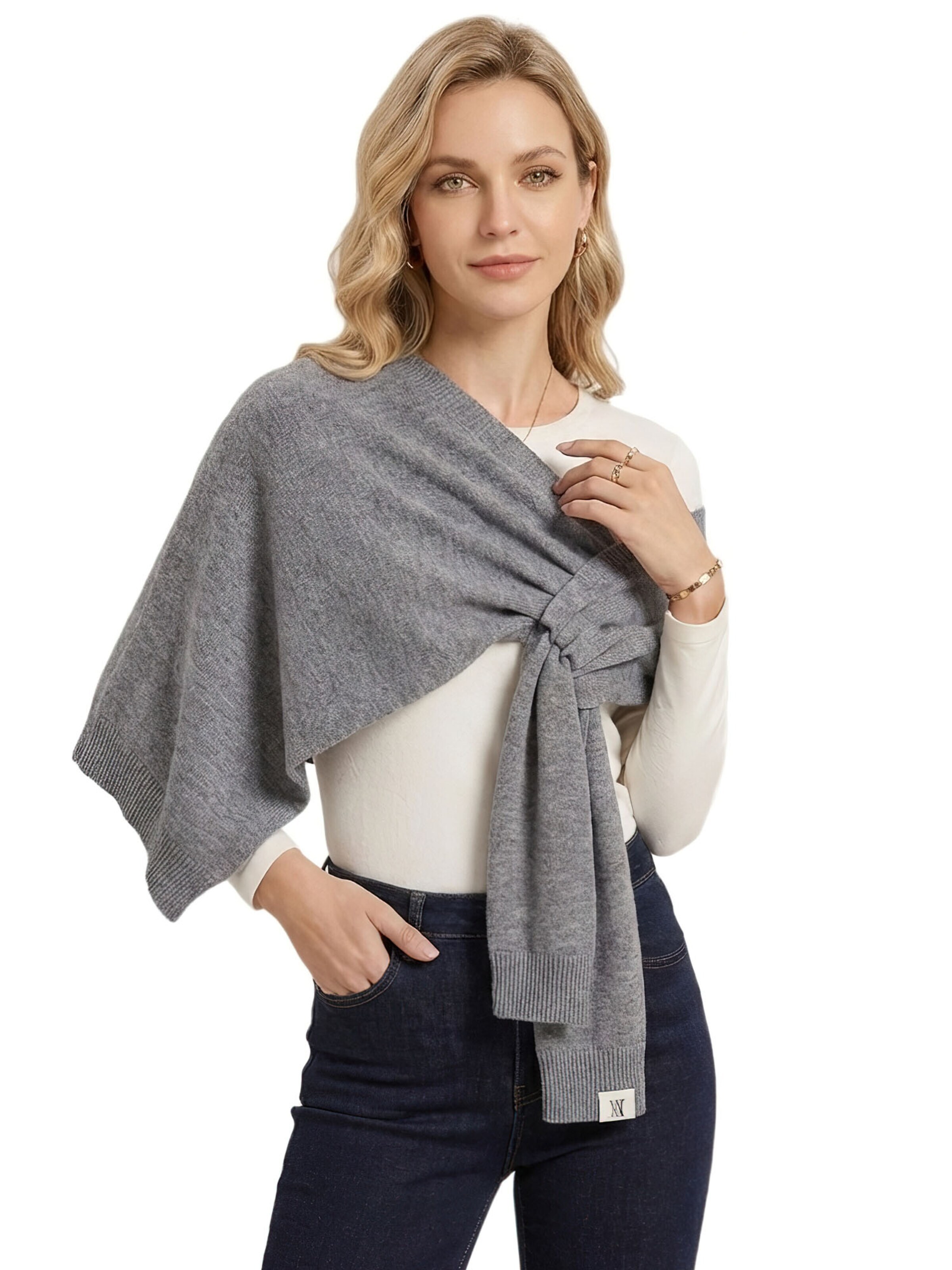 Magicshe Scarf 'Strickschal' in Grey