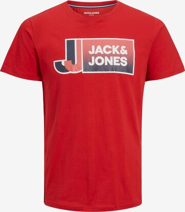 JACK & JONES Tričko 'LOGAN' – červená: přední strana