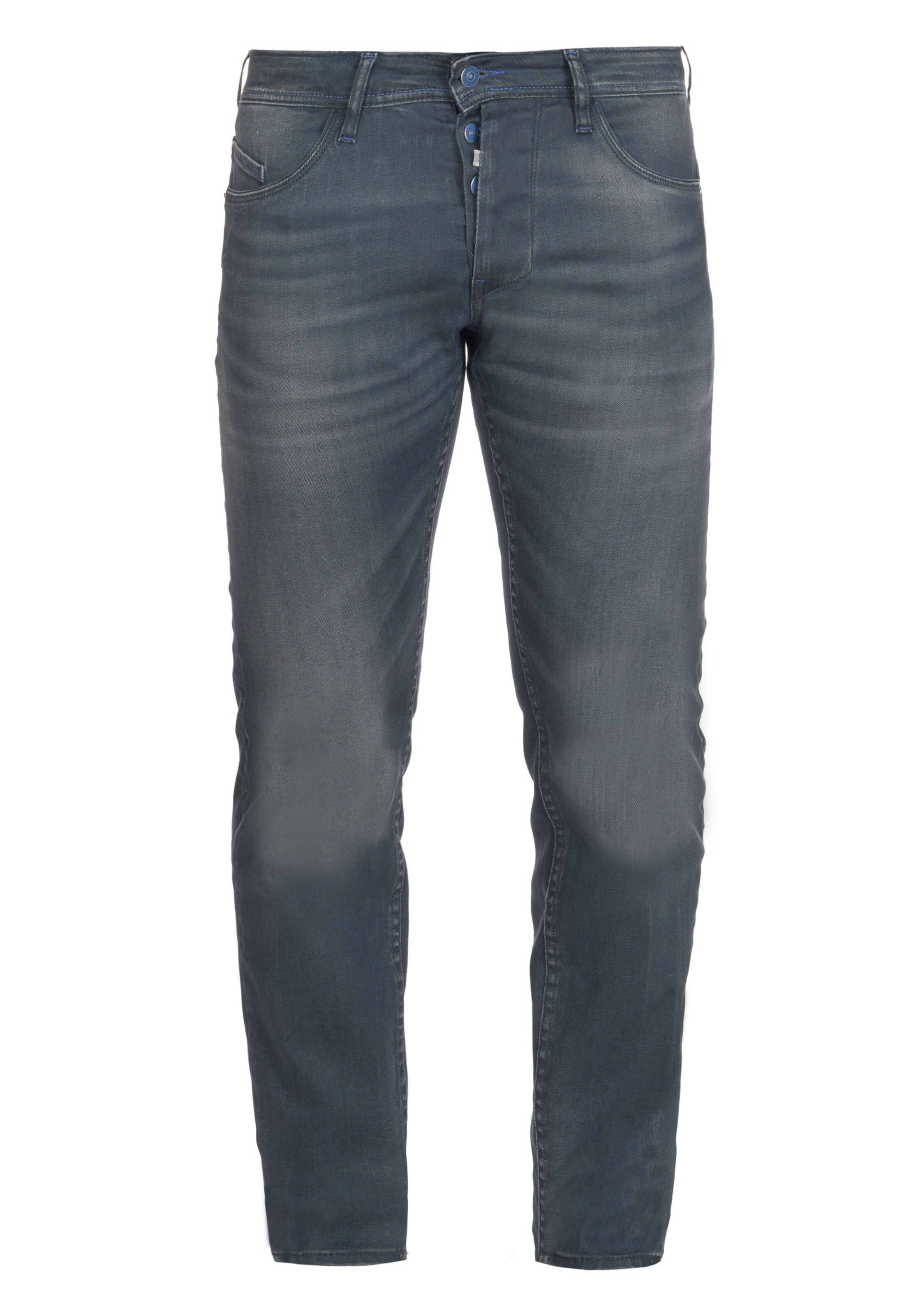 Le Temps Des Cerises Slimfit Jeans '700/11' in Blauw: voorkant