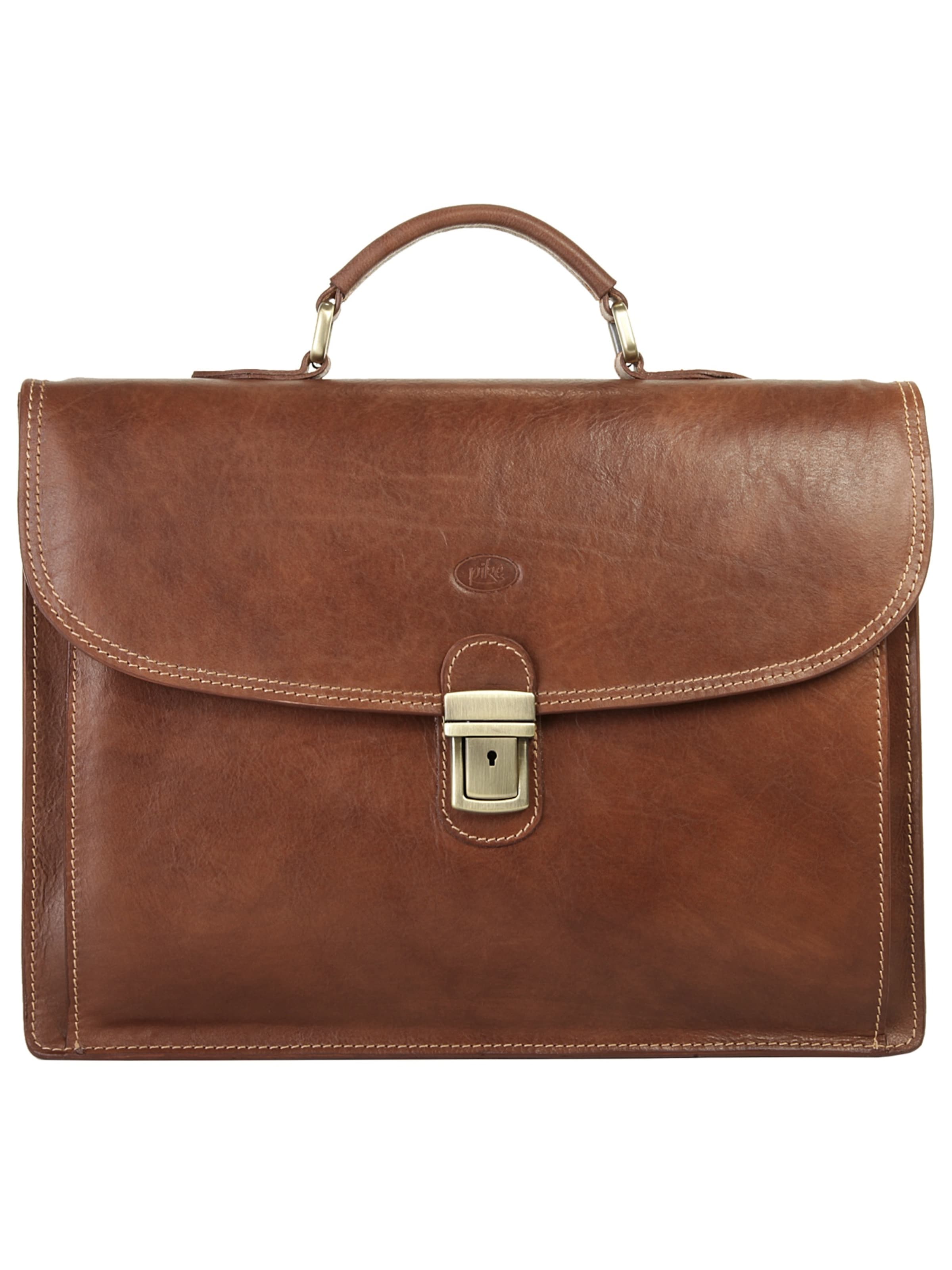 piké Briefcase in Brown: front
