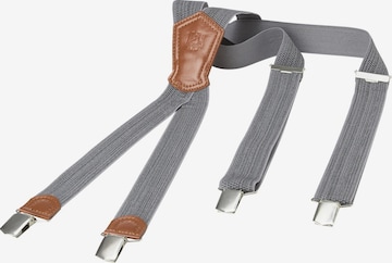 Jan Vanderstorm Suspenders 'Toke' in Grey: front