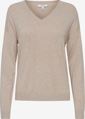 b.young Sweater 'MMPIMBA' in Beige: front