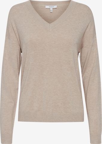 b.young Sweater 'MMPIMBA' in Beige: front