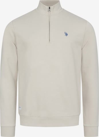 U.S. POLO ASSN. Sweatshirt in Beige: voorkant