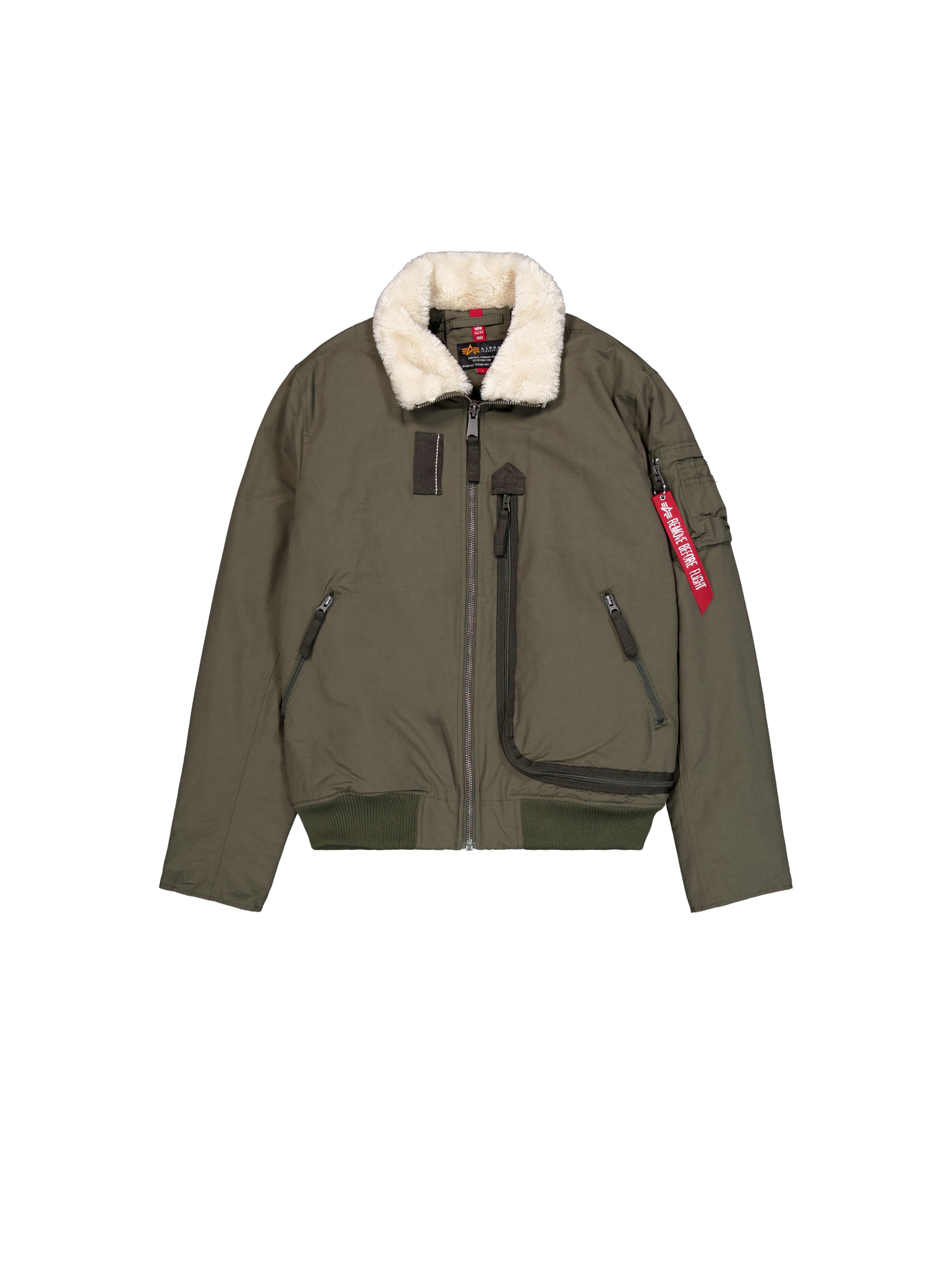 ALPHA INDUSTRIES Between-Season Jacket 'DA-3' in Green: front