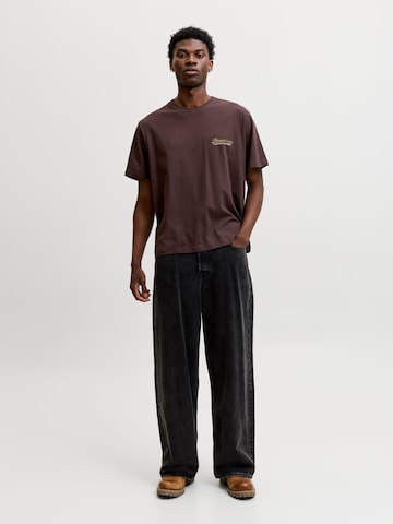 JACK & JONES Shirt 'JORSketch' in Bruin: voorkant