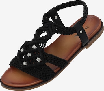 Palado Sandaal 'Fathana' in Zwart: voorkant