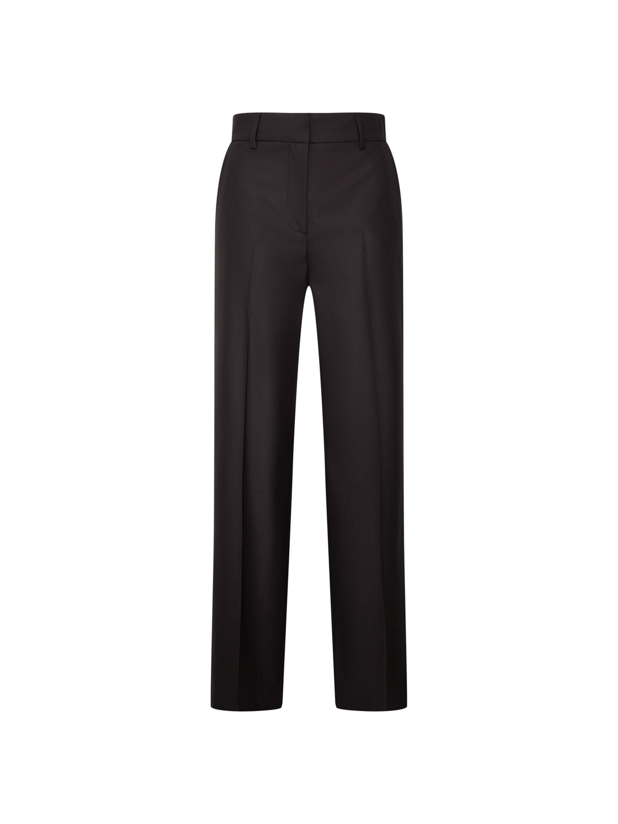 Pantalon à plis 'August Drop 252' SEIDENSTICKER en noir : devant