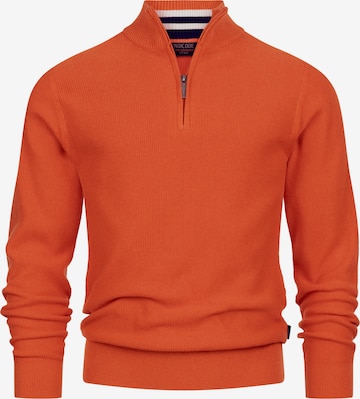 INDICODE JEANS Pullover ' Bull ' in Orange: Vorderseite