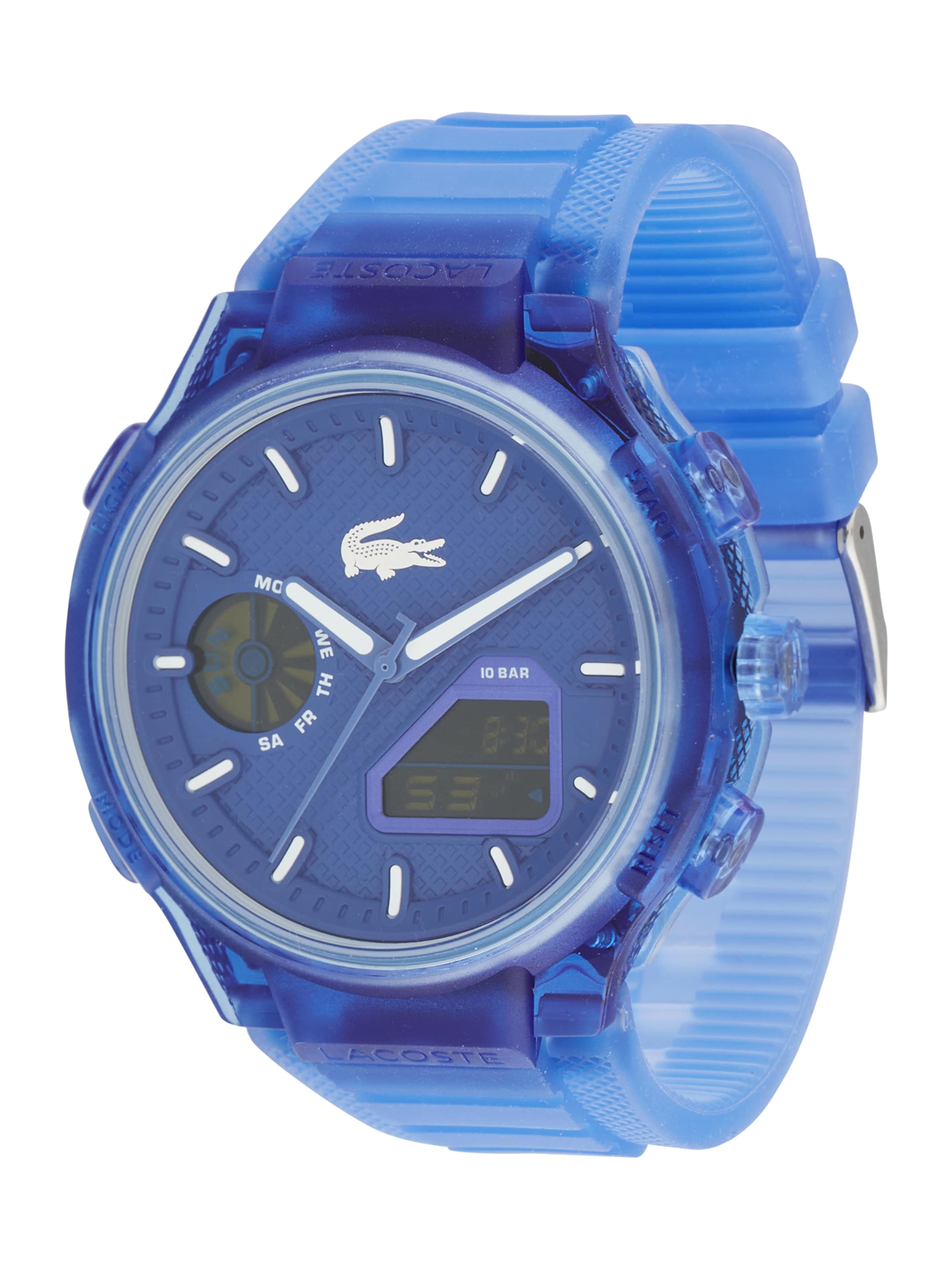 LACOSTE Analog klocka 'LC33' i blå: framsida