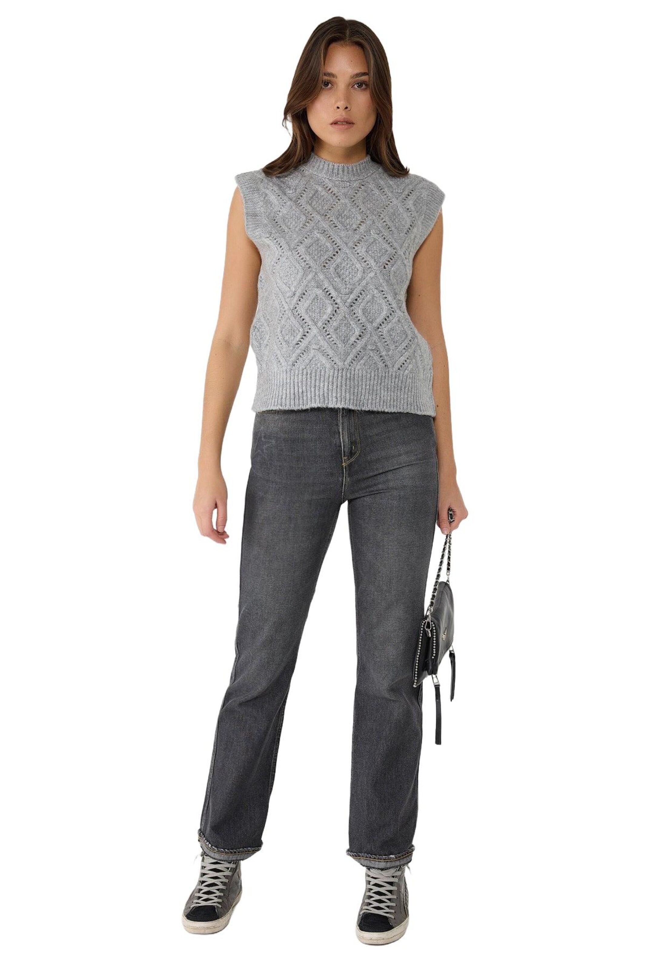 No Matter What Pullover in Grau