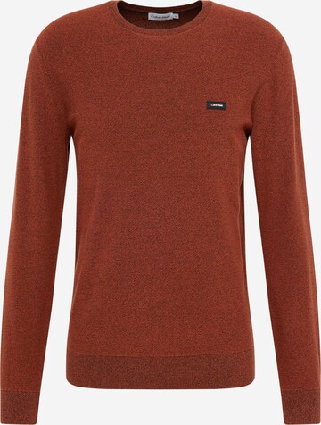 Calvin Klein Sweater in Brown: front