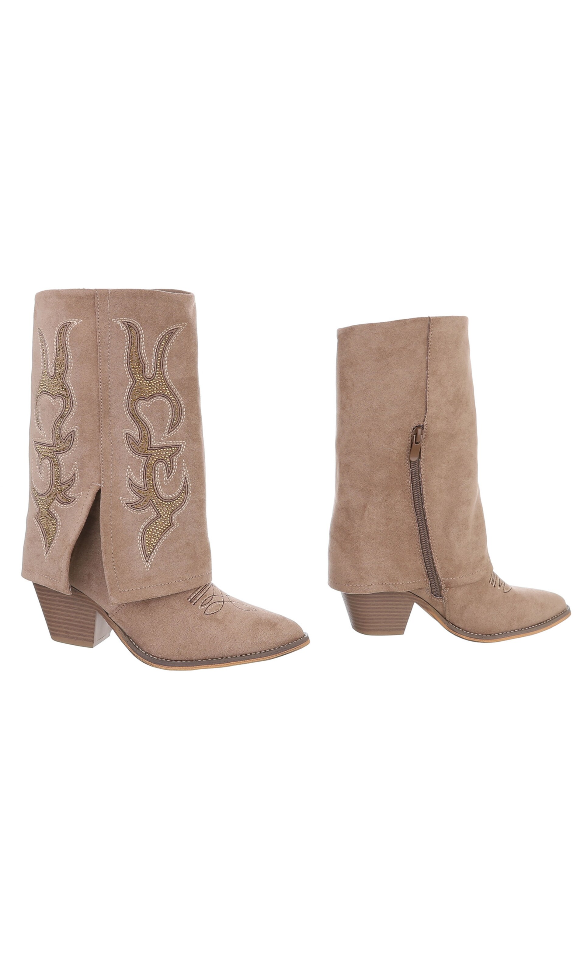 Ital-Design Cowboy Boots in Brown