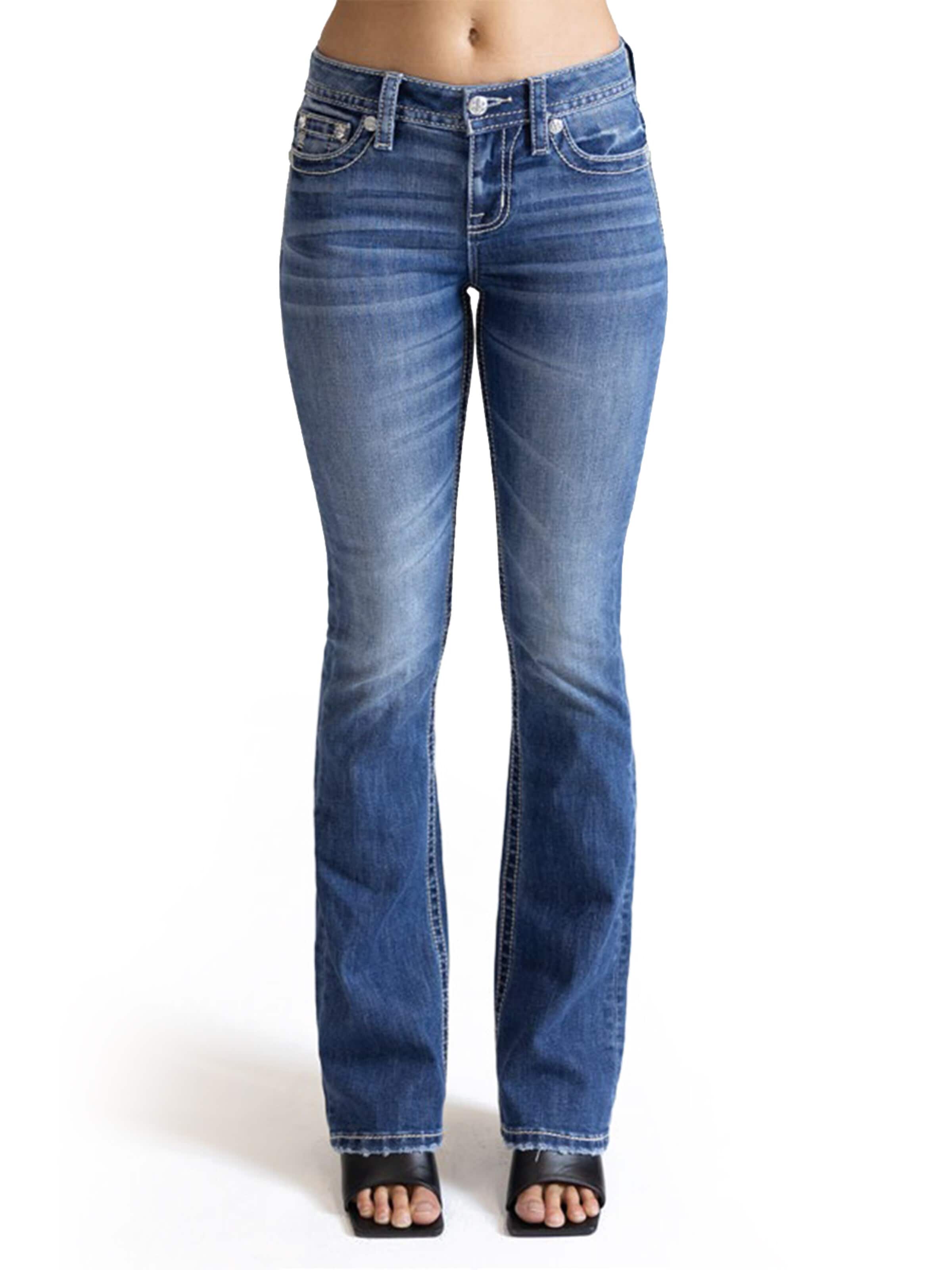 Miss Me Bootcut Jeans in Blauw
