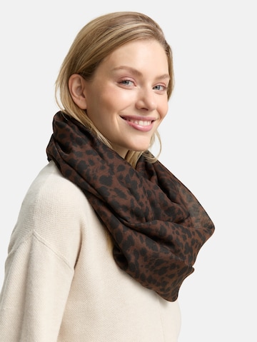 TOM TAILOR Schlauchschal in Braun: Vorderseite