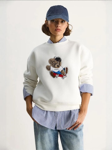 Bianco Lucci - Sweatshirt em branco: frente
