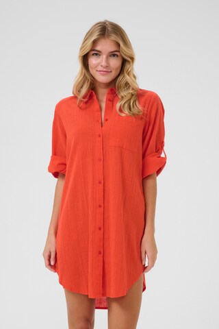 Kaffe Blusenkleid in Rot: Vorderseite