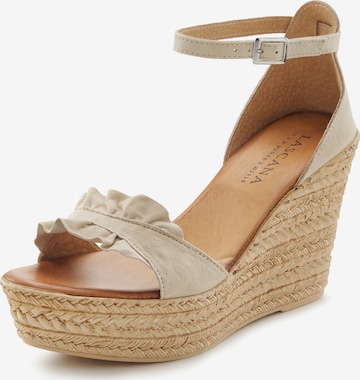 LASCANA Sandaler i beige: forside
