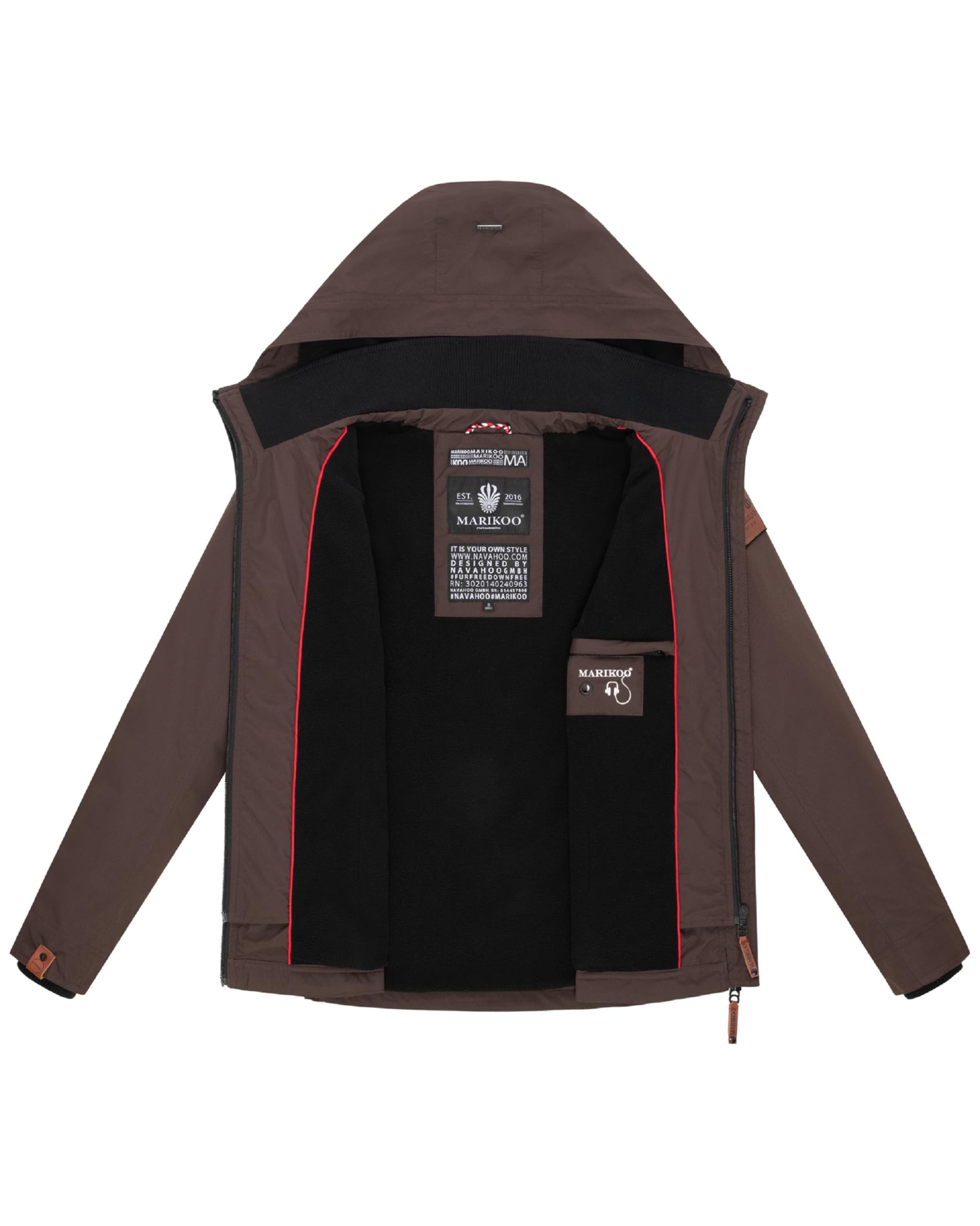 Geacă funcțională 'Erdbeere' de la MARIKOO pe maro