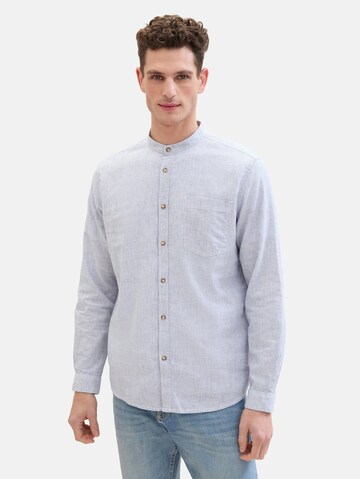 TOM TAILOR Regular fit Button Up Shirt in Blue: front