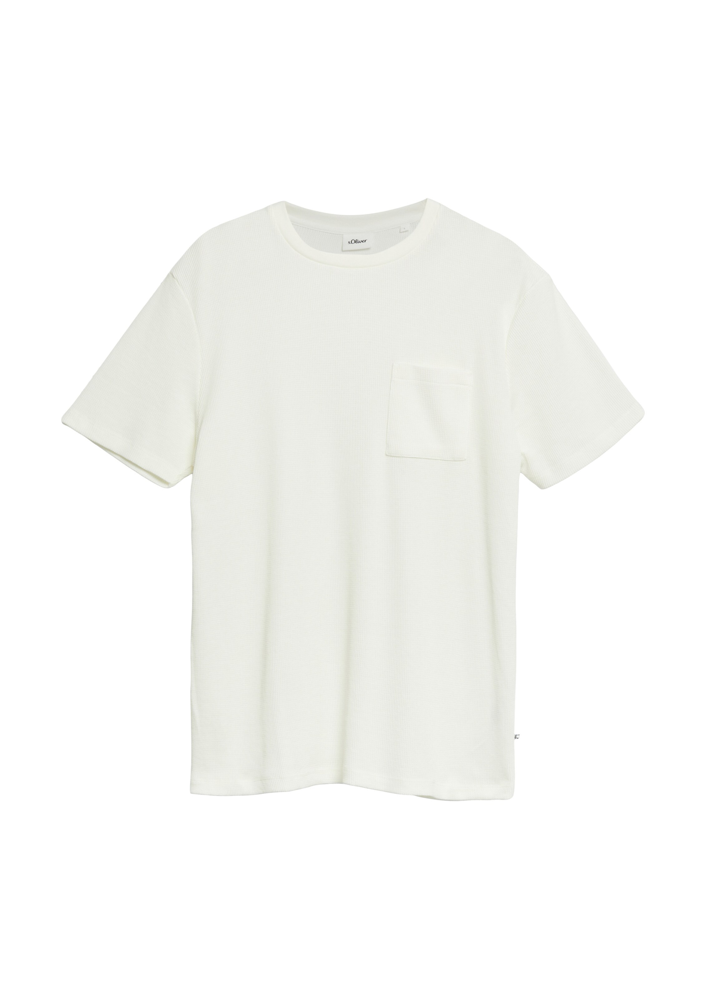 s.Oliver T-Shirt in Beige: Vorderseite