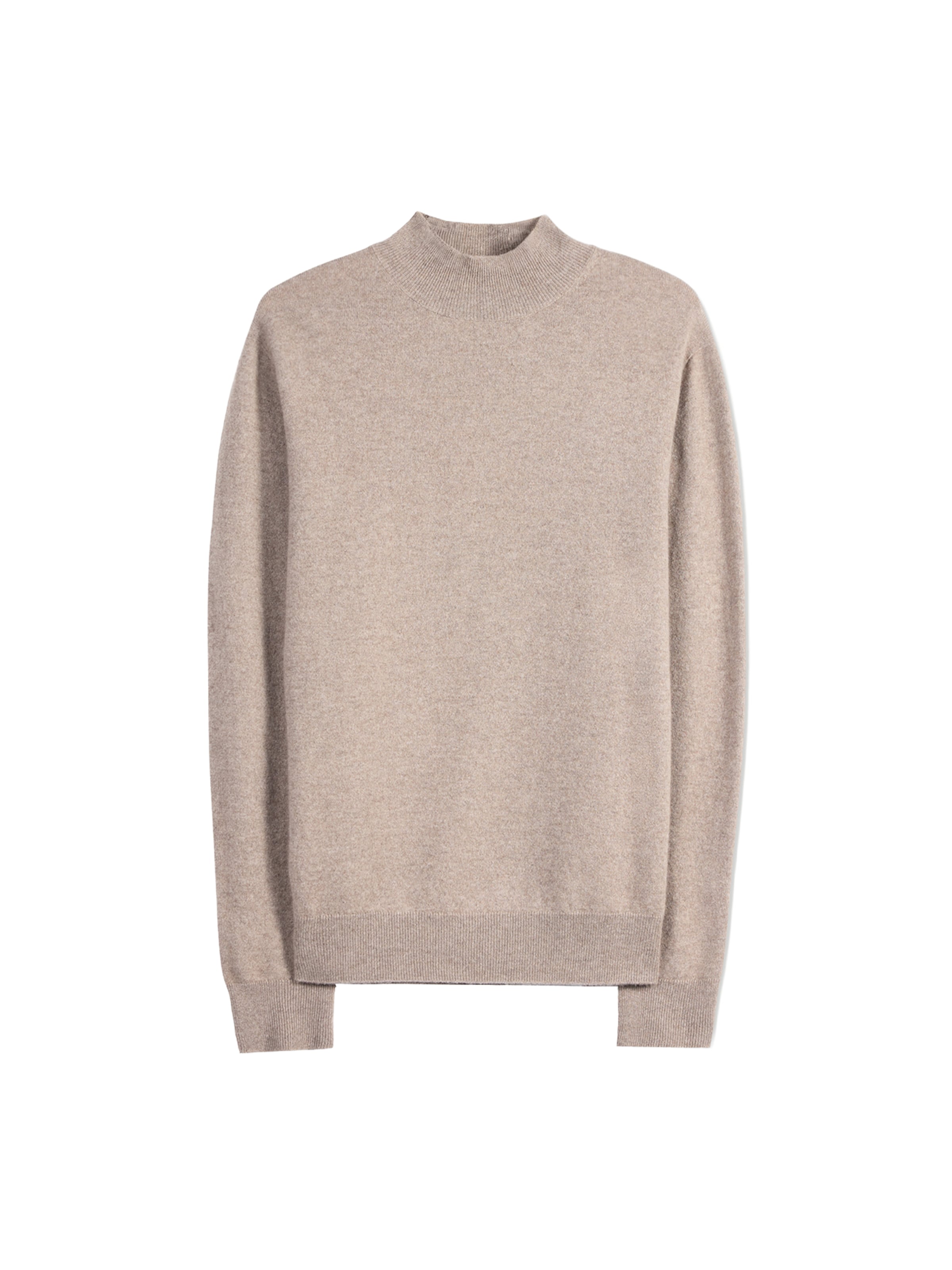 GOBI Cashmere Pullover 'Men's Timeless Mock Neck Cashmere Sweater'‌‌‌‌‌‌‌ in Grau: Vorderseite