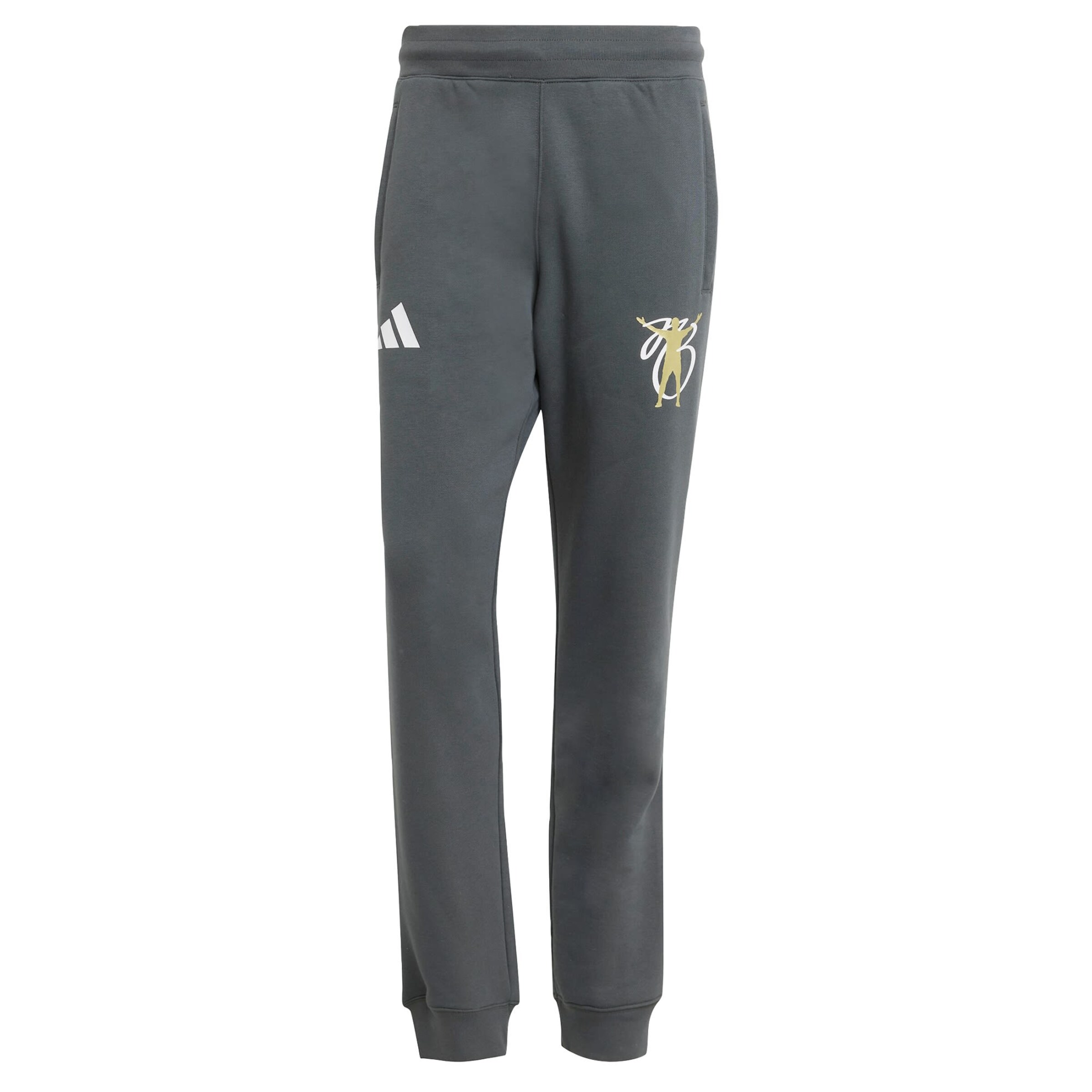 ADIDAS PERFORMANCE Tapered Workout Pants 'Bellingham' in Grey: front