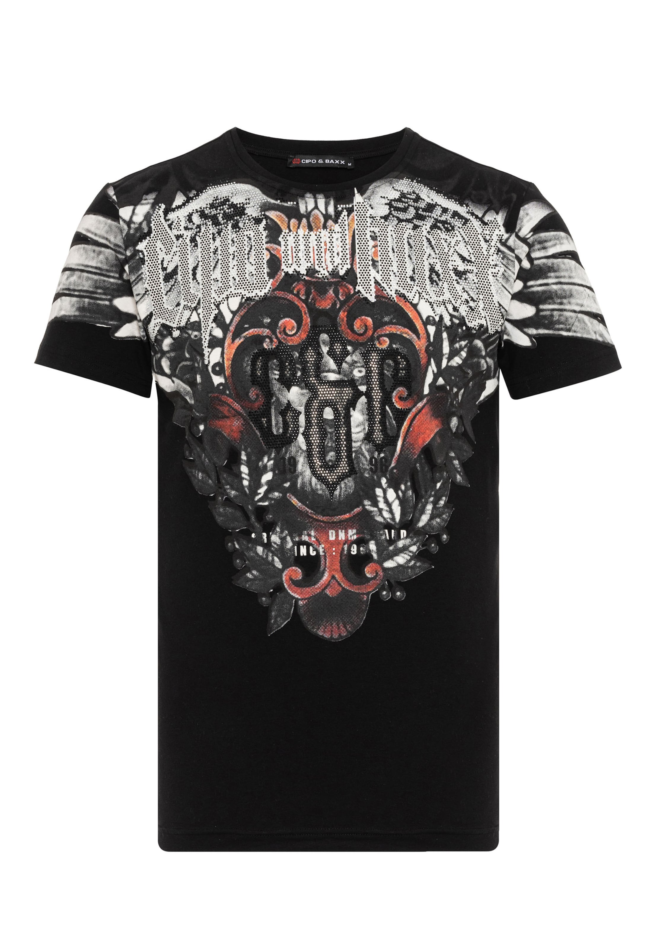 CIPO & BAXX T-Shirt in Schwarz: Vorderseite