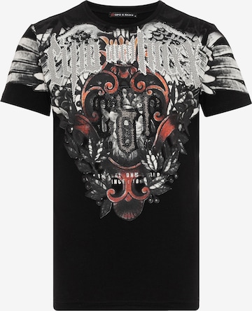 CIPO & BAXX Shirt in Zwart: voorkant