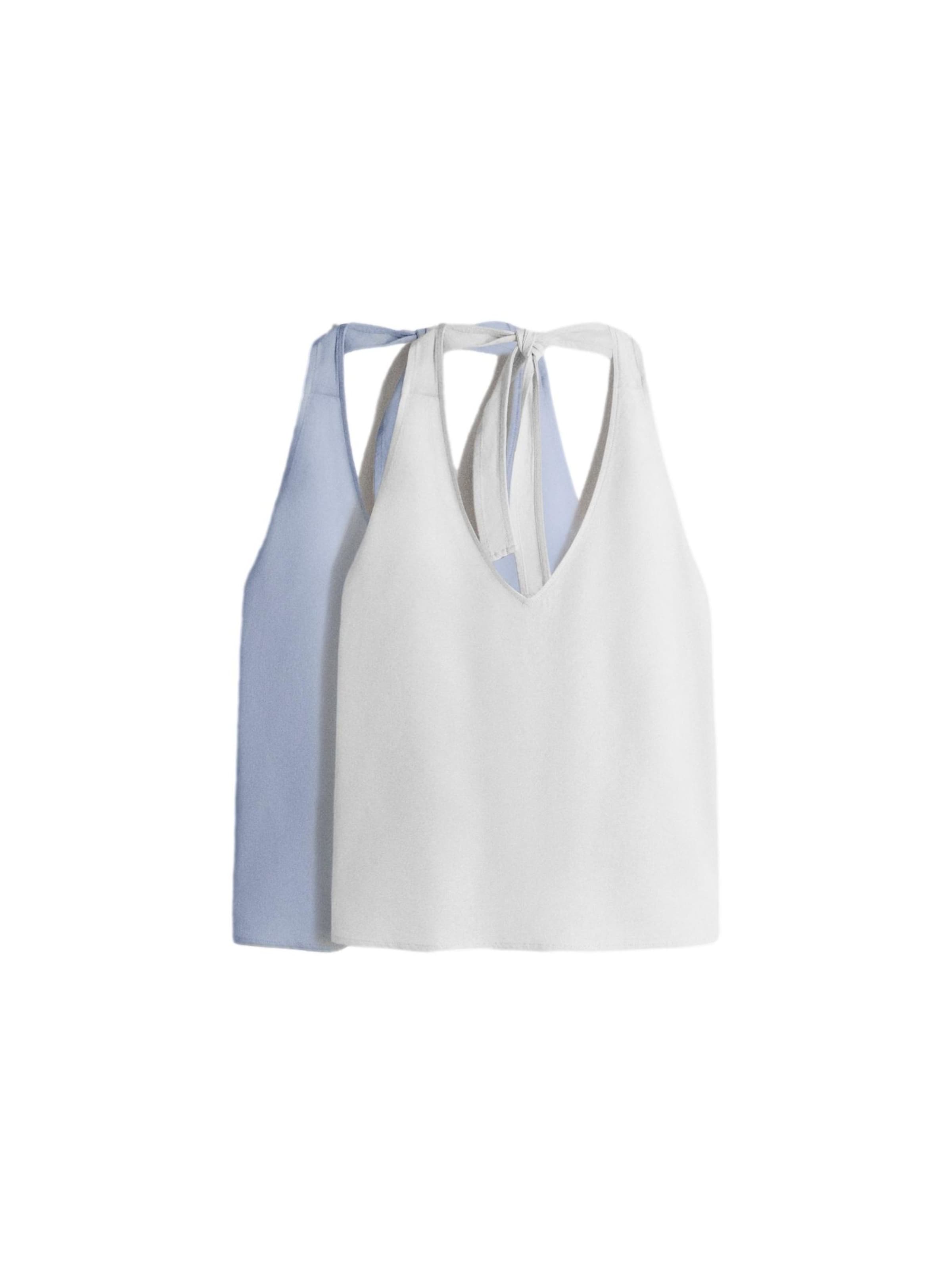 Top di The Set in blu: frontale