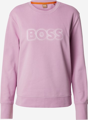 BOSS Orange Sweatshirt 'Ela 6' i rosa: framsida