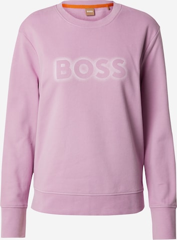 BOSS Orange Sweatshirt 'Ela 6' in Roze: voorkant