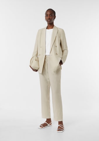 comma casual identity - Tapered Pantalón en beige