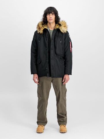 ALPHA INDUSTRIES Winter Jacket 'Polar' in Black