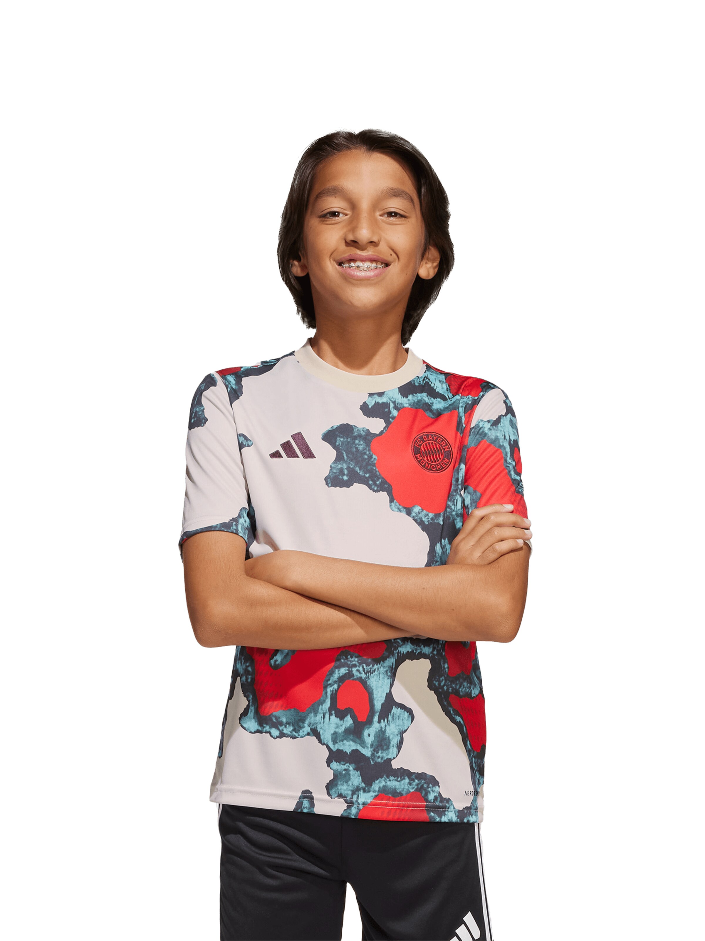 T-Shirt fonctionnel 'Pre-Match 24-25' FC BAYERN MÜNCHEN en blanc : devant