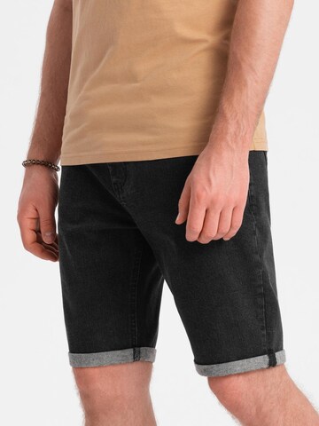 Ombre Slimfit Jeans in Zwart